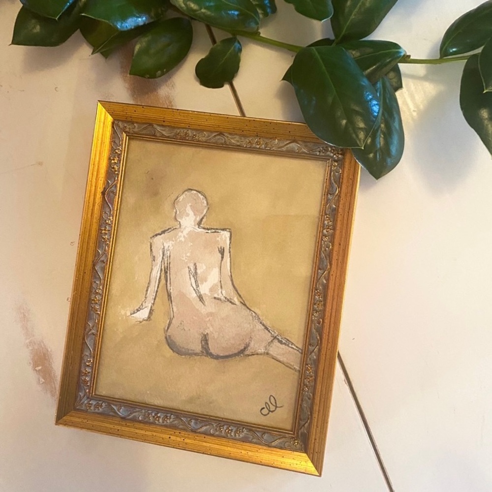 •Watercolor Nude Sketch•